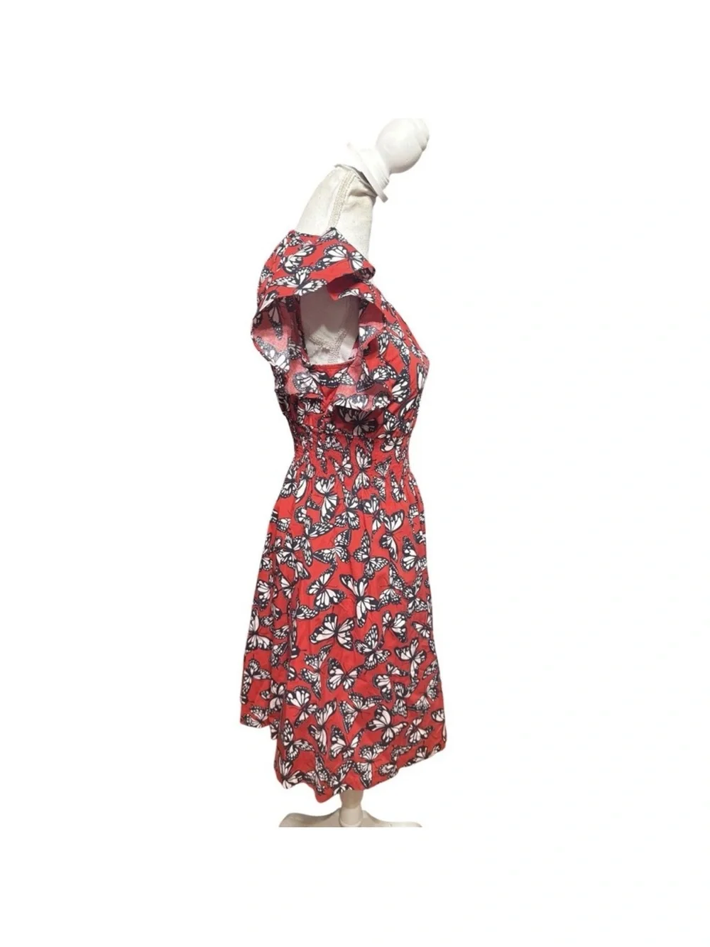 kate spade Red Butterfly Print Mini Dress